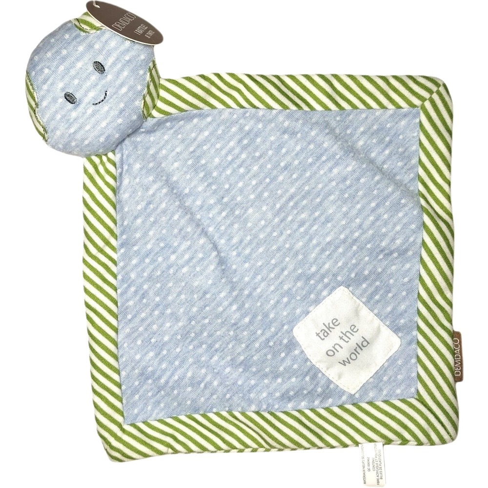 Demdaco Baby Take On‎ The World Security Blanket Lovey Rattle Earth Moon & Back